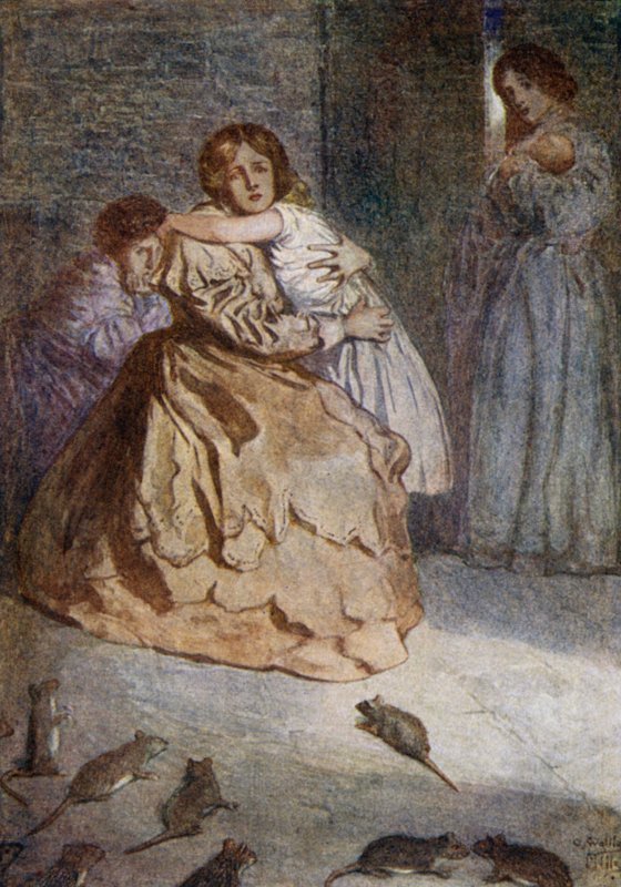 Patkánypestis Lucknow ostroma alatt, indiai lázadás, 1857 alkotó: Alfred Wallis Mills