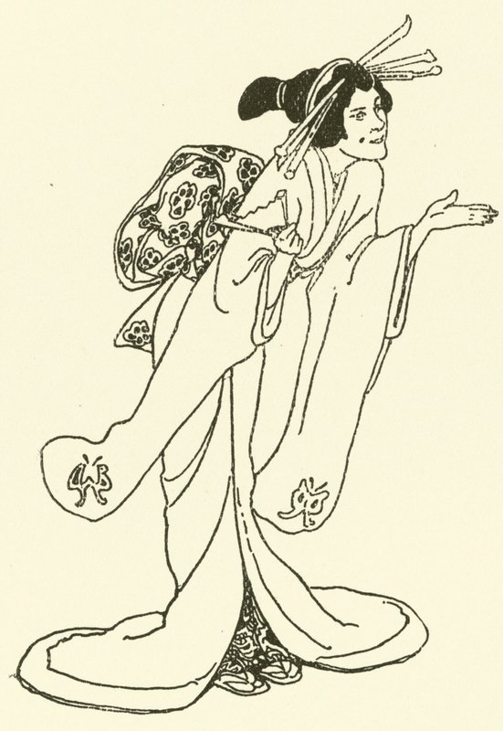 Illusztráció: A Mikado története (metszet) alkotó: Alice Bolingbroke (after) Woodward