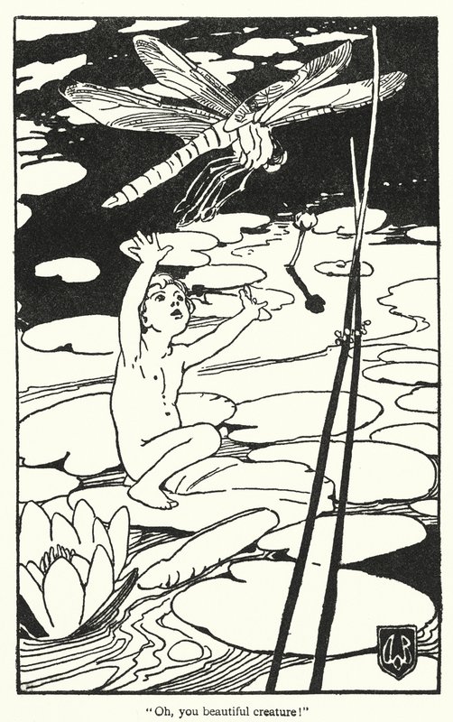 Illusztráció Charles Kingsley The Water-Babies című könyvéhez (litográfia) alkotó: Alice Bolingbroke (after) Woodward