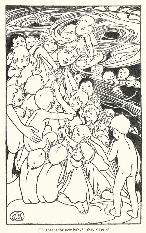 Illusztráció Charles Kingsley The Water-Babies című könyvéhez (litográfia) alkotó: Alice Bolingbroke (after) Woodward