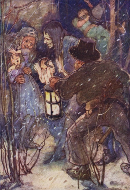 Megragadta az egyik borongós gaz (színes litho) alkotó: Alice Bolingbroke (after) Woodward