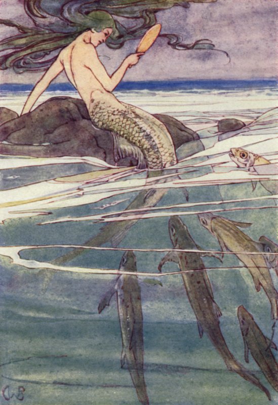 Fésülte a hosszú Tresseit (színes litó) alkotó: Alice Bolingbroke (after) Woodward