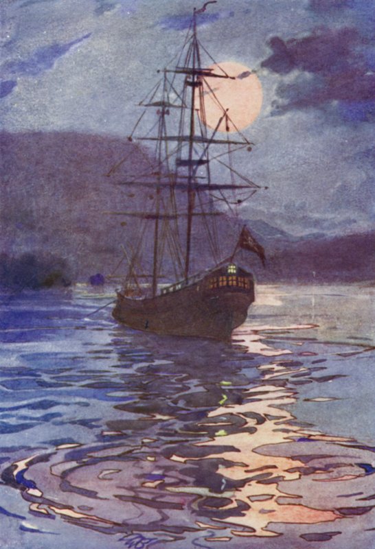 Kalózhajó (színes litó) alkotó: Alice Bolingbroke (after) Woodward