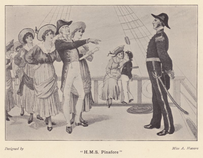 "HMS Pinafore" (litho) alkotó: Alice Havers