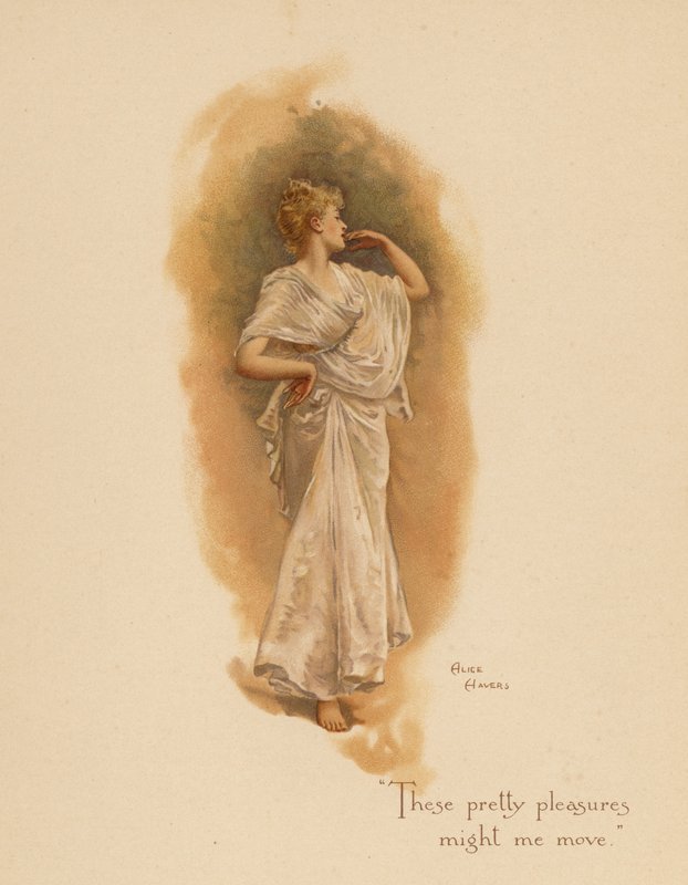 Régi szerelmes dalok: "(színes litográfia) alkotó: Alice Havers