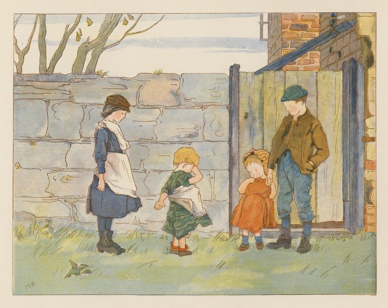 Egy befejezetlen szertartás (színes litográfia) alkotó: Alice Maud Beddington