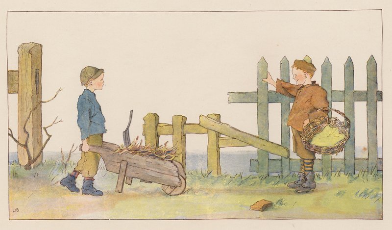 Saját számlájára (színes litográfia) alkotó: Alice Maud Beddington