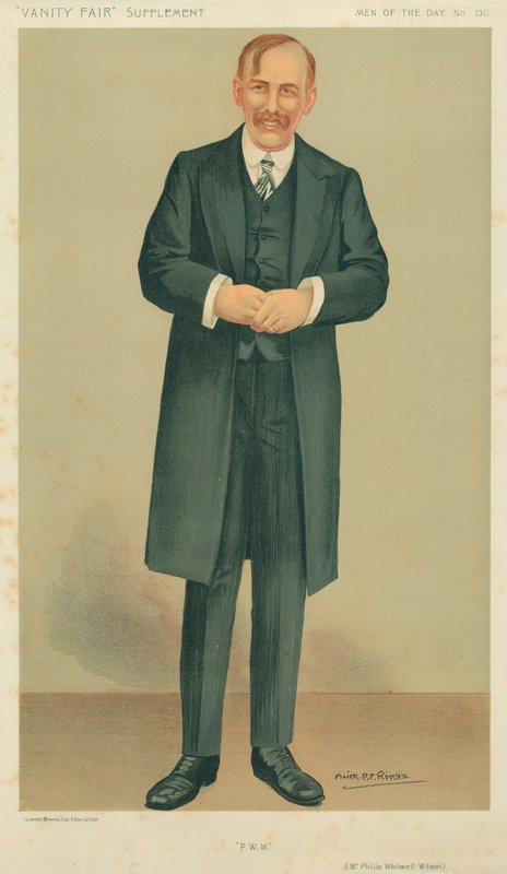 Philip Whitwell-Wilson úr, PWW, 1911. december 27., Vanity Fair karikatúra alkotó: Alick P. F. Ritchie