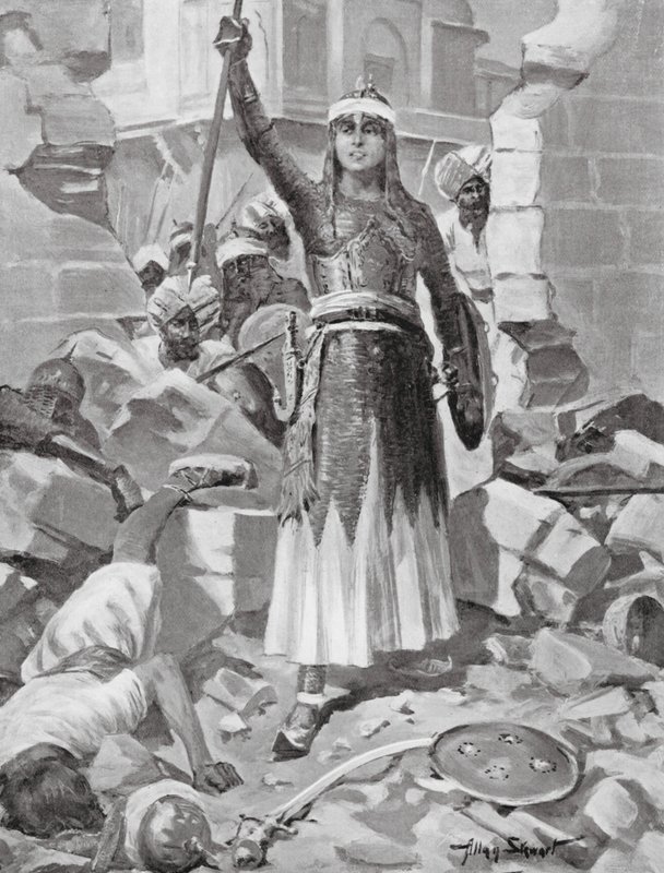 Chand Bibi hercegnő megvédi Ahmadnagart alkotó: Allan Stewart