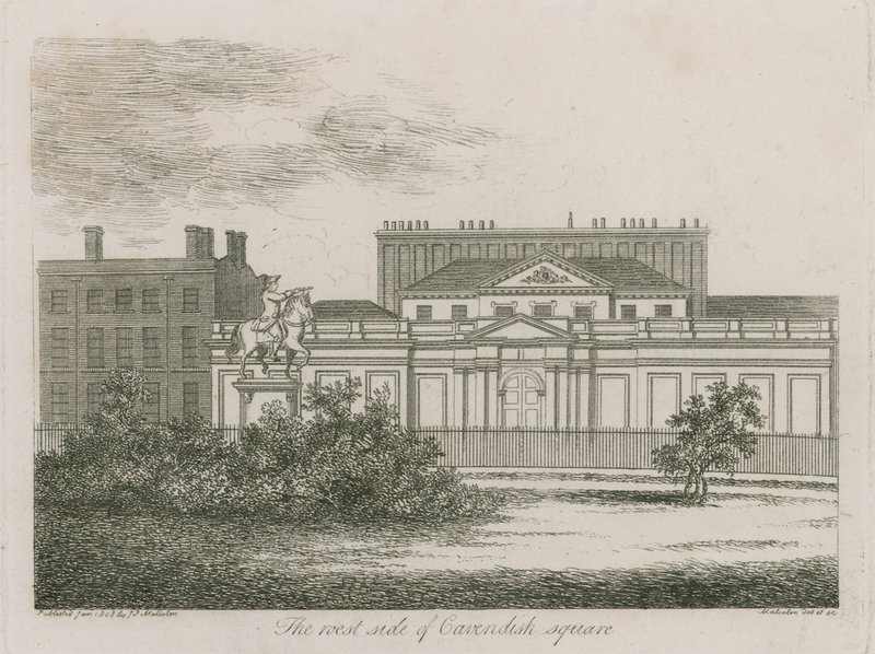 A londoni Cavendish Square nyugati oldala alkotó: Alois Schonn