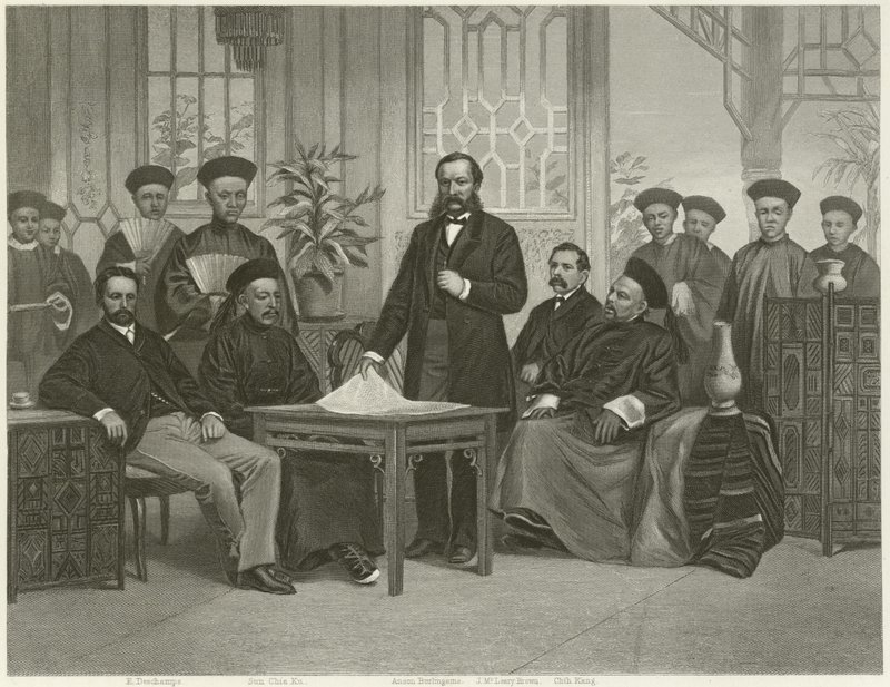 Kínai nagykövetség a külföldi hatalmakhoz, 1868 alkotó: Alonzo Chappel