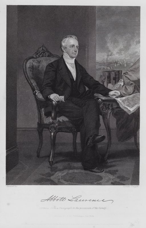 Abbott Lawrence (metszet) alkotó: Alonzo (after) Chappel
