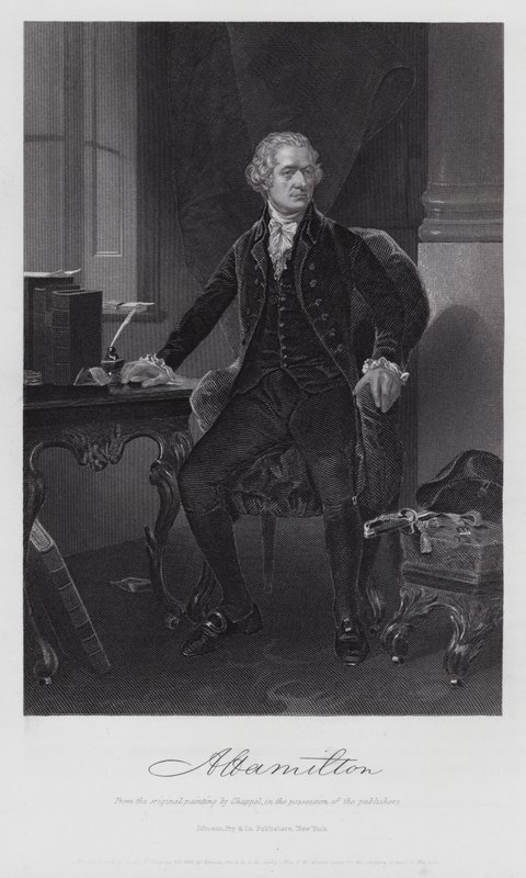 Alexander Hamilton (metszet) alkotó: Alonzo (after) Chappel