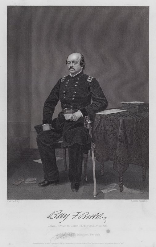 Benjamin F Butler (metszet) alkotó: Alonzo (after) Chappel