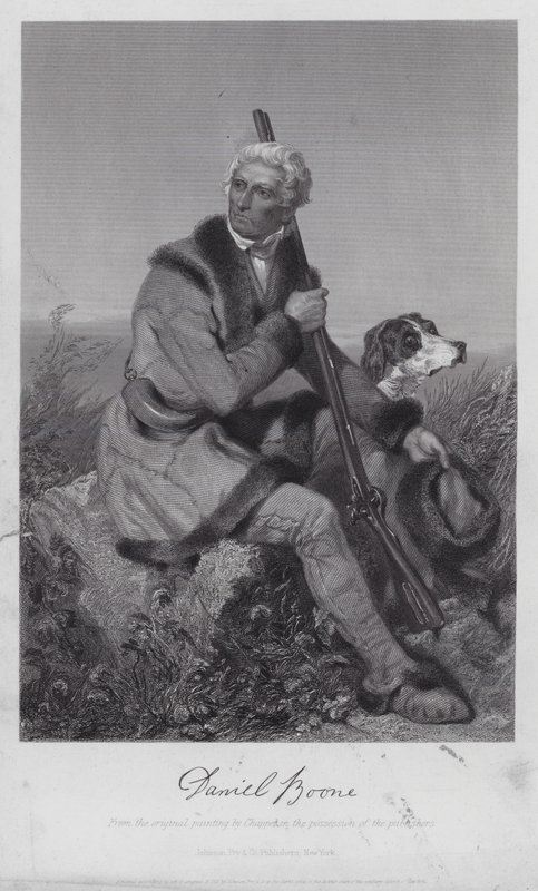 Daniel Boone (metszet) alkotó: Alonzo (after) Chappel