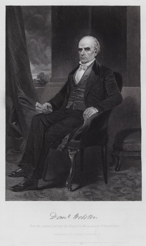 Daniel Webster (metszet) alkotó: Alonzo (after) Chappel
