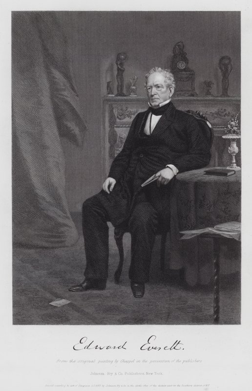 Edward Everett (metszet) alkotó: Alonzo (after) Chappel