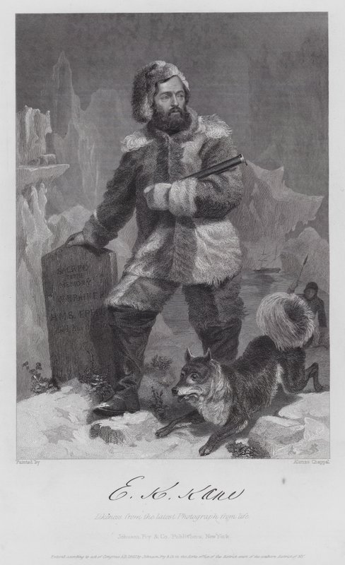 Elisha Kent Kane (metszet) alkotó: Alonzo (after) Chappel