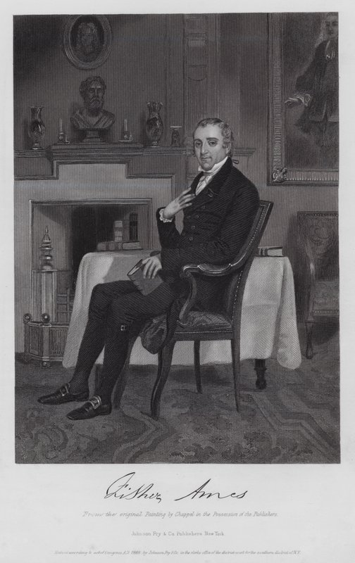 Fisher Ames (metszet) alkotó: Alonzo (after) Chappel