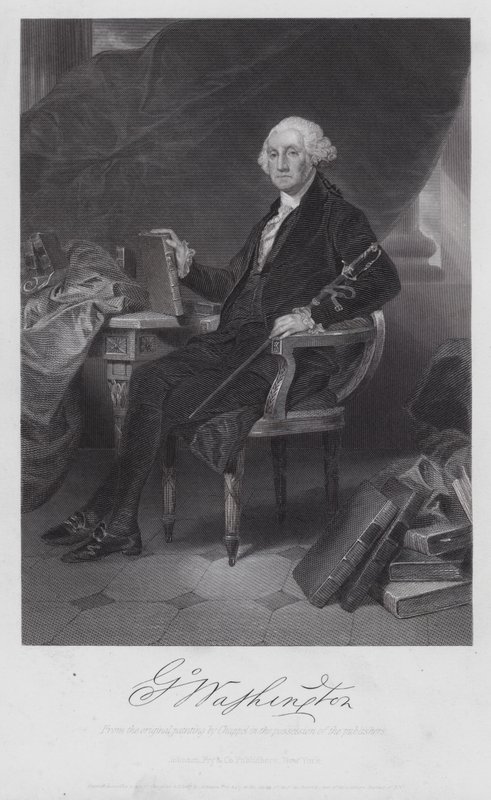 George Washington (metszet) alkotó: Alonzo (after) Chappel