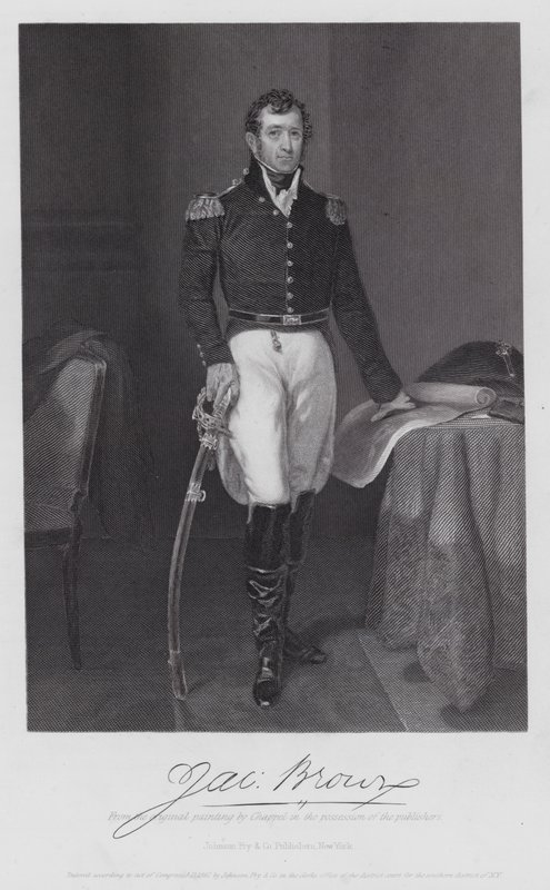 Jacob Brown (metszet) alkotó: Alonzo (after) Chappel