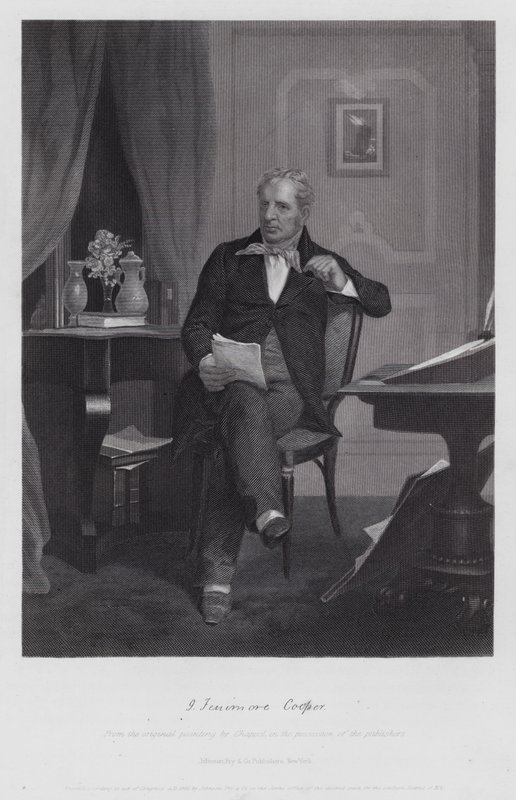 James Fenimore Cooper (metszet) alkotó: Alonzo (after) Chappel