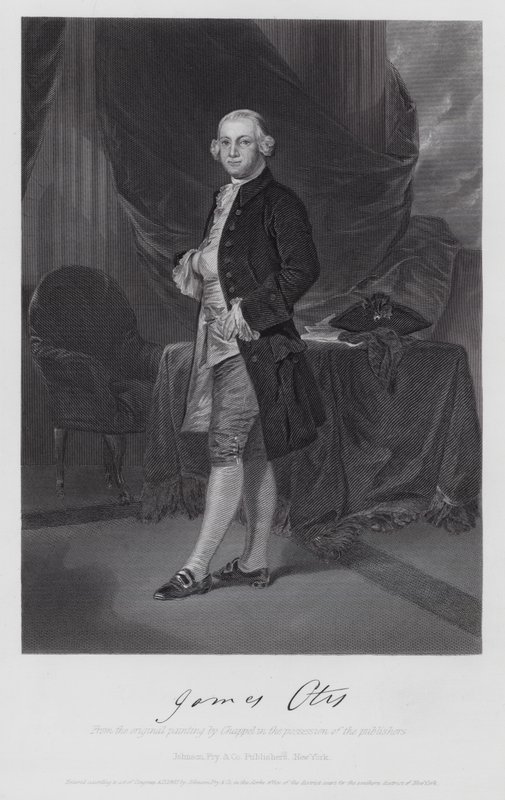 James Otis (metszet) alkotó: Alonzo (after) Chappel