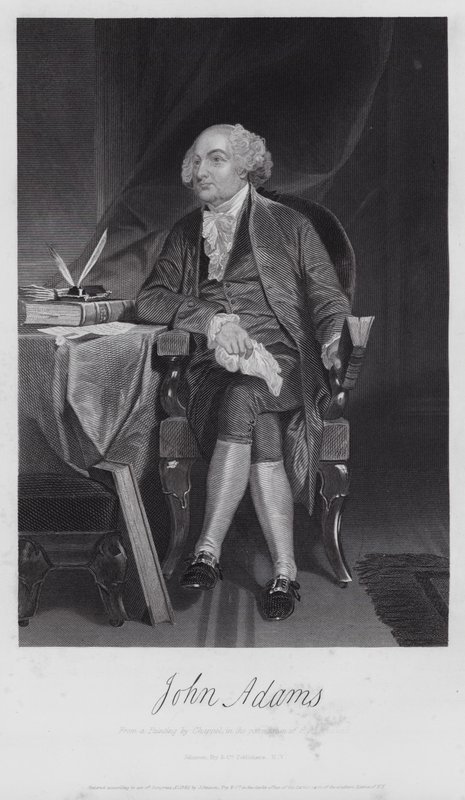 John Adams (metszet) alkotó: Alonzo (after) Chappel