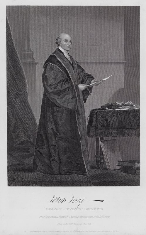 John Jay (metszet) alkotó: Alonzo (after) Chappel