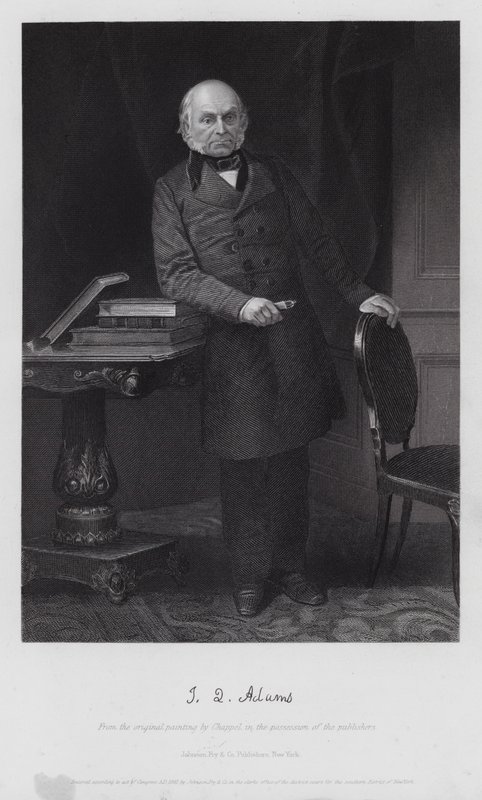 John Quincy Adams (metszet) alkotó: Alonzo (after) Chappel