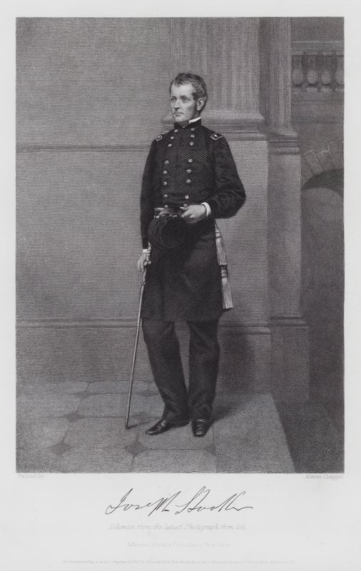 Joseph Hooker (metszet) alkotó: Alonzo (after) Chappel