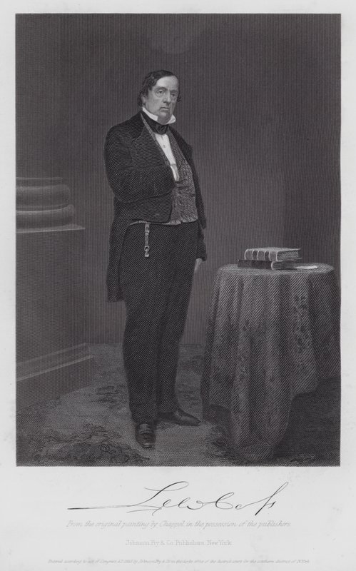 Lewis Cass (metszet) alkotó: Alonzo (after) Chappel