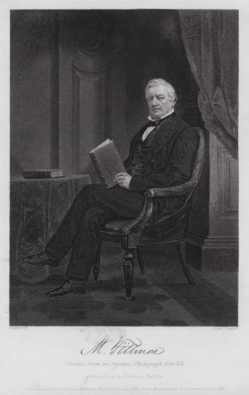 Millard Fillmore (metszet) alkotó: Alonzo (after) Chappel