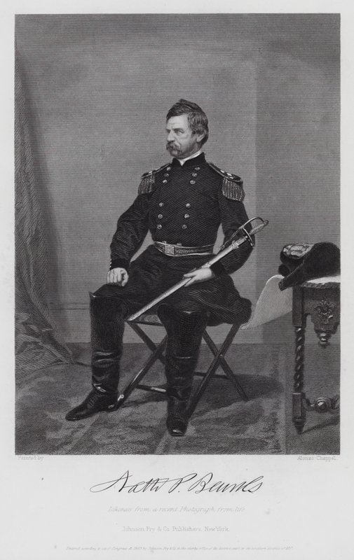 Nathaniel Prentiss Banks (metszet) alkotó: Alonzo (after) Chappel