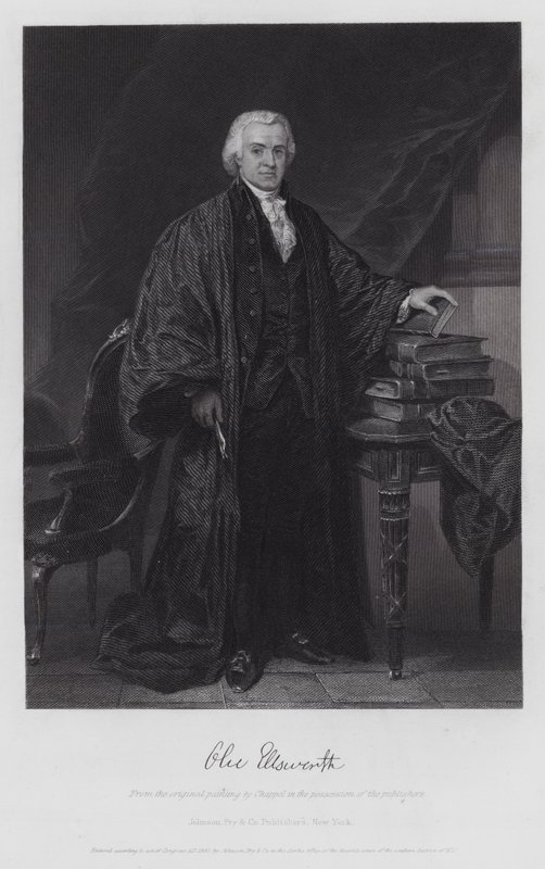 Oliver Ellsworth (metszet) alkotó: Alonzo (after) Chappel