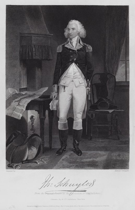 Philip Schuyler (metszet) alkotó: Alonzo (after) Chappel