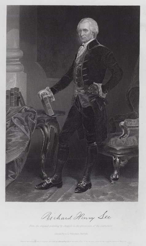 Richard Henry Lee (metszet) alkotó: Alonzo (after) Chappel