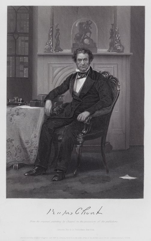 Rufus Choate (metszet) alkotó: Alonzo (after) Chappel