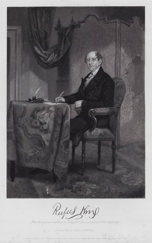 Rufus King (metszet) alkotó: Alonzo (after) Chappel