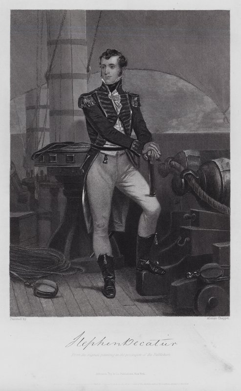 Stephen Decatur (metszet) alkotó: Alonzo (after) Chappel