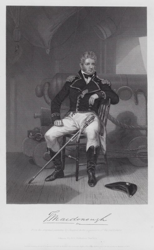 Thomas Macdonough (metszet) alkotó: Alonzo (after) Chappel