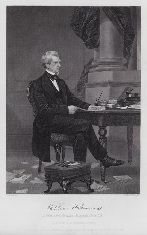 William Henry Seward (metszet) alkotó: Alonzo (after) Chappel