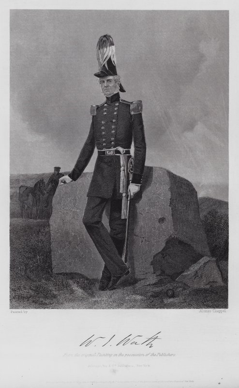 William Jenkins Worth (metszet) alkotó: Alonzo (after) Chappel