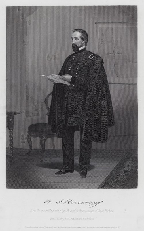 William Stark Rosecrans (metszet) alkotó: Alonzo (after) Chappel