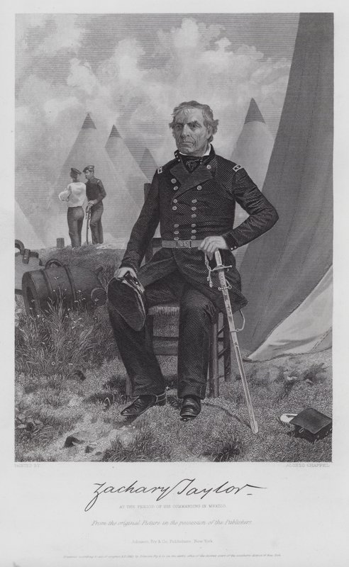 Zachary Taylor (metszet) alkotó: Alonzo (after) Chappel