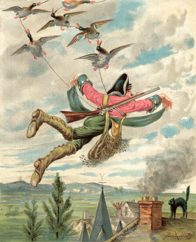 Münchausen báró kalandjai (chromolitho) alkotó: Alphonse Adolphe Bichard