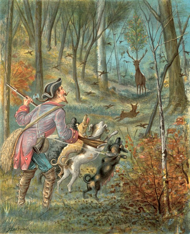 Münchausen báró kalandjai (chromolitho) alkotó: Alphonse Adolphe Bichard