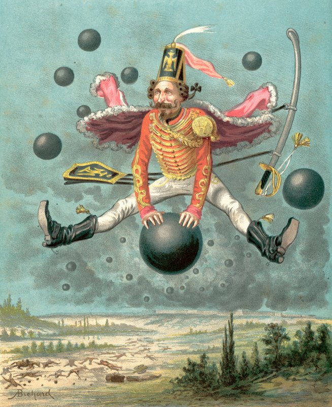 Münchausen báró kalandjai (chromolitho) alkotó: Alphonse Adolphe Bichard