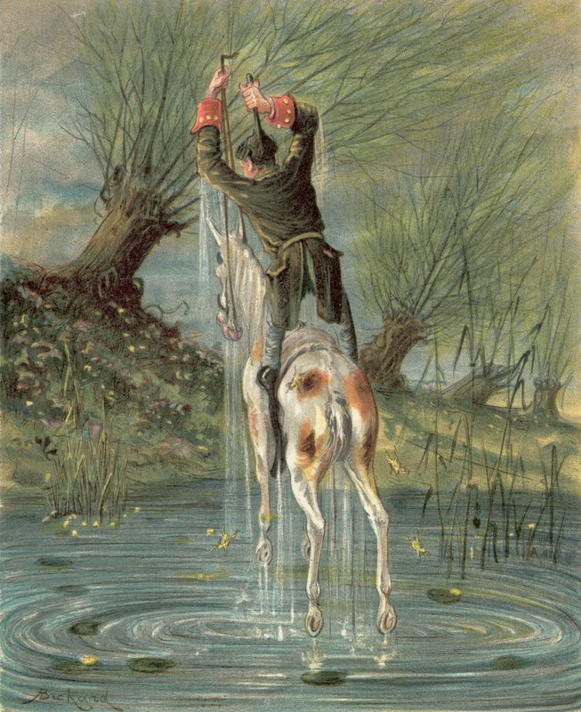 Münchausen báró kalandjai (chromolitho) alkotó: Alphonse Adolphe Bichard