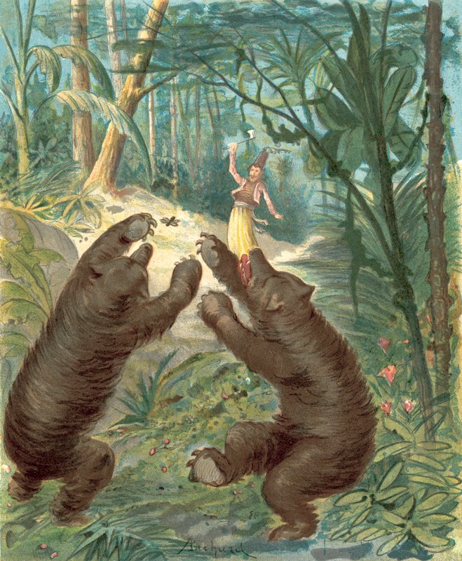 Münchausen báró kalandjai (chromolitho) alkotó: Alphonse Adolphe Bichard
